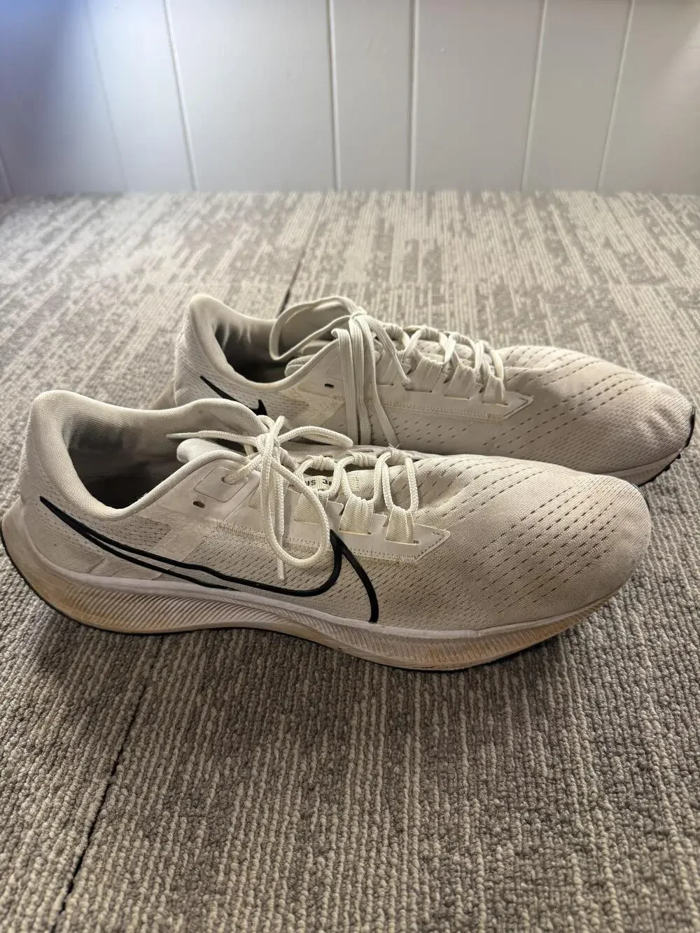 Nike Shoes Mens Size 14 White Mesh Road Running Athletic Sneakers CZ1893-100